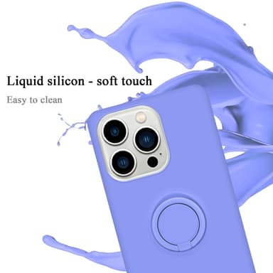 Deksel iPhone 14 PRO MAX Ring Case (lilla)