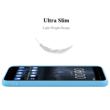 Deksel Nokia 6 2017 Silikon cover (blå)