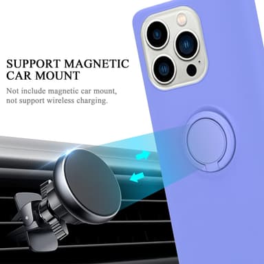 Deksel iPhone 14 PRO MAX Ring Case (lilla)