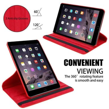 iPad AIR 2 2014 / AIR 2013 deksel til nettbrett (rød)