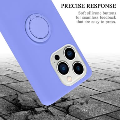 Deksel iPhone 14 PRO MAX Ring Case (lilla)