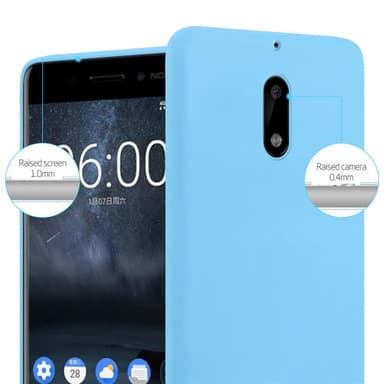 Deksel Nokia 6 2017 Silikon cover (blå)