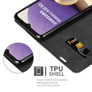 Samsung Galaxy A32 4G lommebokdeksel case (brun)