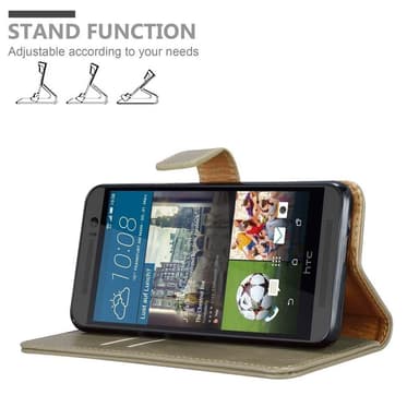 HTC ONE M9 lommebokdeksel etui (brun)
