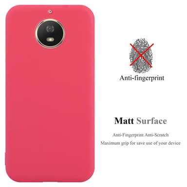 Deksel Motorola MOTO G5S Silikon cover (rød)