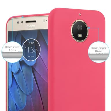 Deksel Motorola MOTO G5S Silikon cover (rød)