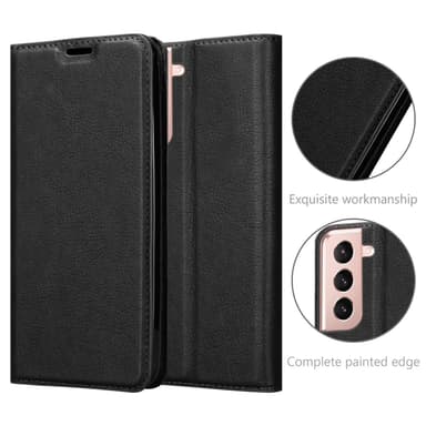Samsung Galaxy S21 PLUS lommebokdeksel case (svart)