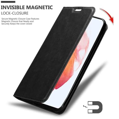 Samsung Galaxy S21 PLUS lommebokdeksel case (svart)