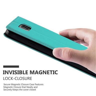 Samsung Galaxy ALPHA lommebokdeksel case (turkis)