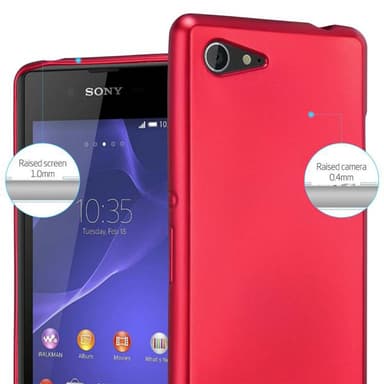 Deksel Sony Xperia E3 Case Cover (rød)