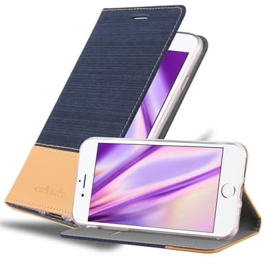 iPhone 7 / 7S / 8 / SE 2020 lommebokdeksel etui (blå)