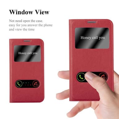 Samsung Galaxy NOTE 3 NEO lommebokdeksel cover (rød)