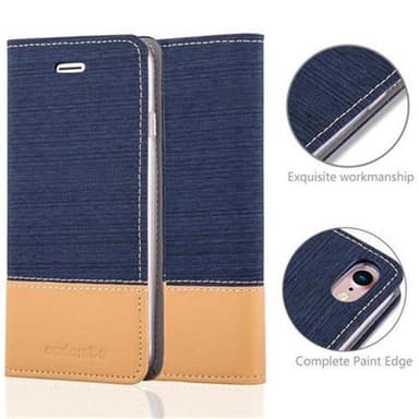iPhone 7 / 7S / 8 / SE 2020 lommebokdeksel etui (blå)