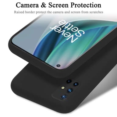 OnePlus Nord N10 5G silikondeksel case (Svart)