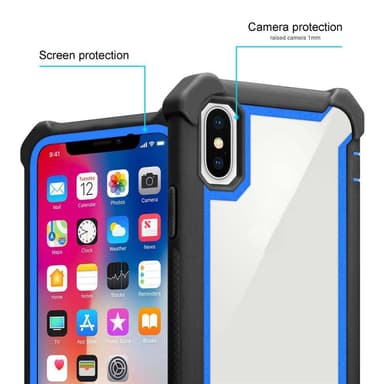 iPhone X / XS Deksel Case Cover (svart)