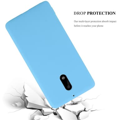 Deksel Nokia 6 2017 Silikon cover (blå)