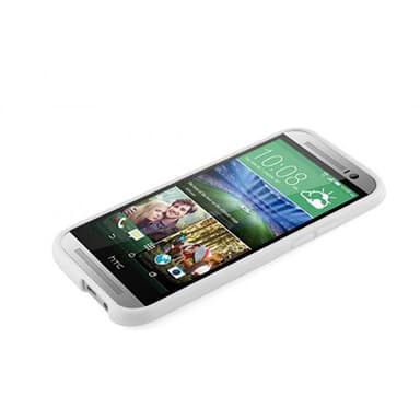 HTC ONE M8 silikondeksel case (hvit)