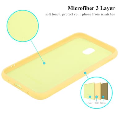 Samsung Galaxy J5 2017 silikondeksel case (gul)