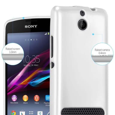 Deksel Sony Xperia E1 Case Cover (sølv)