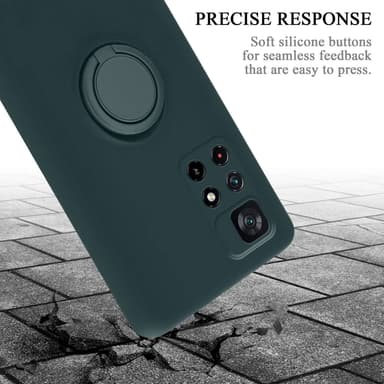 Deksel Xiaomi POCO M4 PRO 5G Ring Case (grønn)