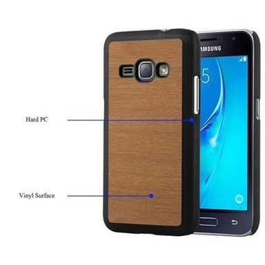 Samsung Galaxy J1 2016 Hardt Deksel Case (brun)