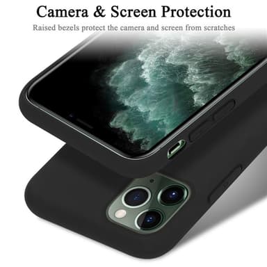 iPhone 11 PRO MAX silikondeksel case (svart)