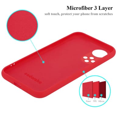 Honor 50 / Huawei NOVA 9 silikondeksel case (Rød)