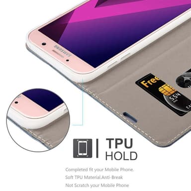 Samsung Galaxy A7 2017 lommebokdeksel etui (blå)