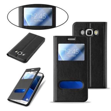 Samsung Galaxy J7 2016 lommebokdeksel cover (svart)