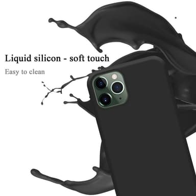 iPhone 11 PRO MAX silikondeksel case (svart)