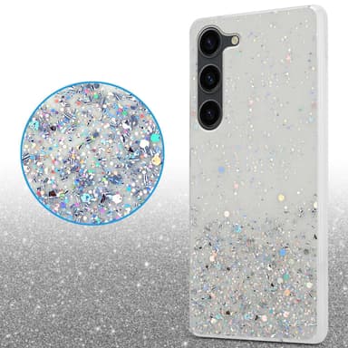 Samsung Galaxy S23 Silikondeksel Glitter