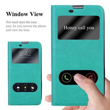 LG K10 2016 lommebokdeksel cover (turkis)