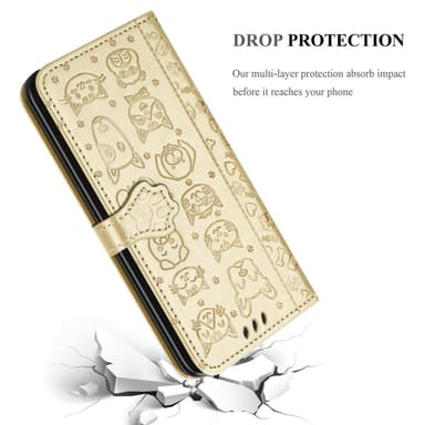 Samsung Galaxy A20s lommebokdeksel case (gold)