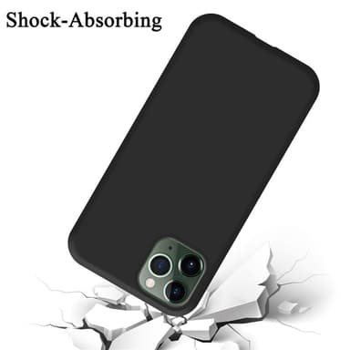 iPhone 11 PRO MAX silikondeksel case (svart)