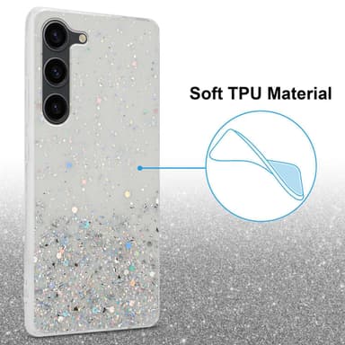 Samsung Galaxy S23 Silikondeksel Glitter