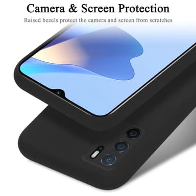Oppo A16s / A54s silikondeksel case (svart)