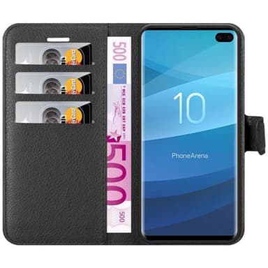 Samsung Galaxy S10 PLUS Deksel Etui Case (svart)