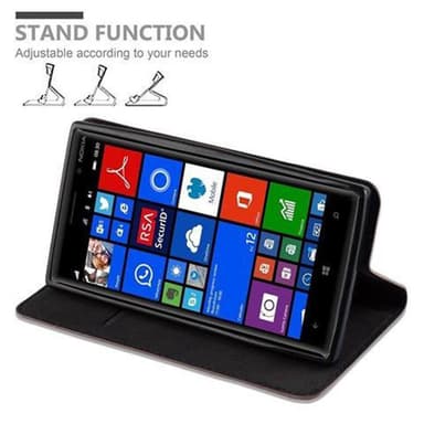Nokia Lumia 830 lommebokdeksel case (brun)