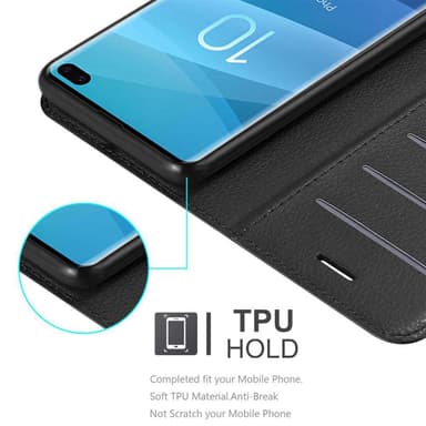 Samsung Galaxy S10 PLUS Deksel Etui Case (svart)