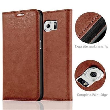Samsung Galaxy S6 lommebokdeksel case (brun)
