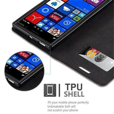 Nokia Lumia 830 lommebokdeksel case (brun)