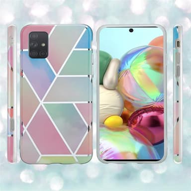 Samsung Galaxy A71 5G lommebokdeksel etui (rosa)