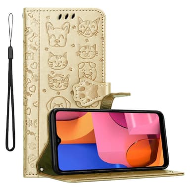 Samsung Galaxy A20s lommebokdeksel case (gold)