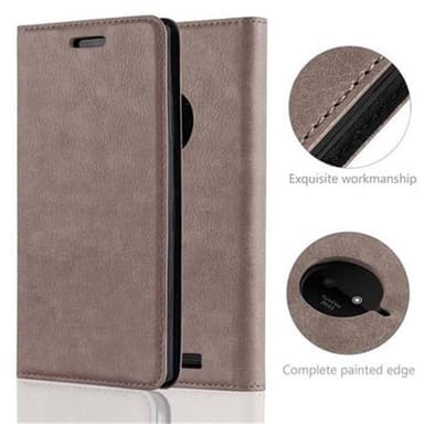 Nokia Lumia 830 lommebokdeksel case (brun)