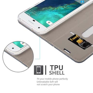 Google PIXEL lommebokdeksel etui (blå)