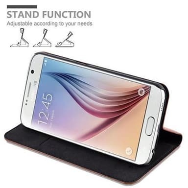 Samsung Galaxy S6 lommebokdeksel case (brun)