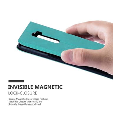 LG K10 2016 lommebokdeksel cover (turkis)