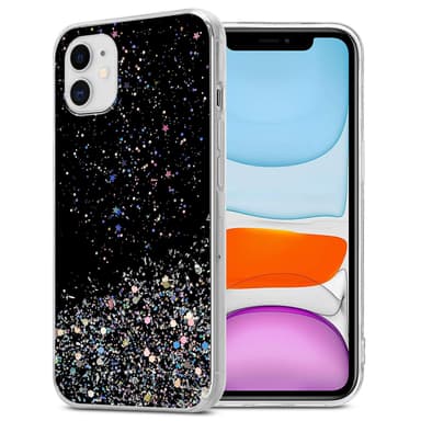 iPhone 11 PRO Silikondeksel Glitter (svart)