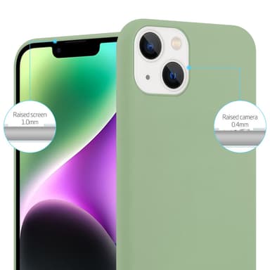 Deksel iPhone 14 Silikon cover (grønn)