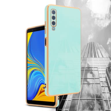 Samsung Galaxy A7 2018 silikondeksel case (grønn)